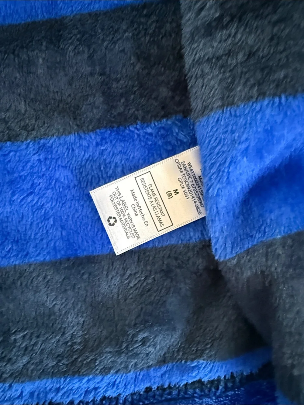wonder nation Red and Blue Plush Hooded Kids Robe NWT Sz 8
